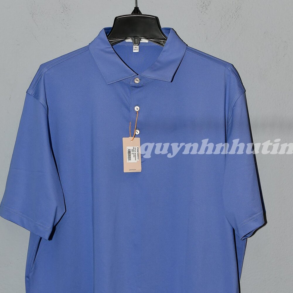 Peter Millar Men's Polo in Periwinkle Blue - Picture 2 of 6
